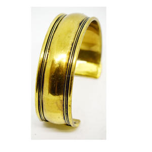 Pulseras de plata de 3mm de espesor 2024 Rhode Island Navidad árabe texturizado oro ajustable joyería en relieve fundición brazalete joyería - Product Image 3