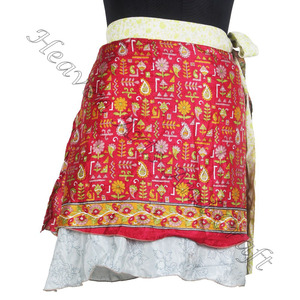 Mini jupe à enrouler indienne en soie, nouvelle collection, jupes magiques pour femmes, fabrication - Product Image 2