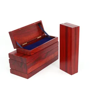 High Quality Smooth Wood Touch Feel China Bulk Custom Gift Single Pen Case Wood Packing Wooden Pencil Box