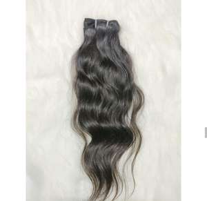Venta al por mayor de extensiones de cabello humano real virgen templo indio encaje frontal recto rizado estilos textura profunda vietnamita cuerpo trenzado - Product Image 2