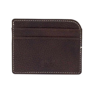 Porte-cartes RFID en cuir véritable décontracté pour hommes et femmes, durable avec fermeture à glissière et deux poignées/sangles de couleur bleue - Product Image 1
