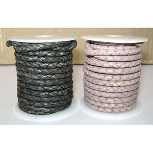 Antique Finish Leather Bolo Cords 2mm to 12mm Flat Shape for Jewelry Making & Crafts Packaged in Bags - Product Image 1