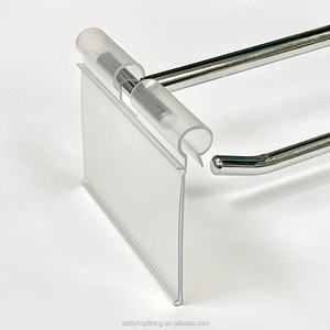 Portaetiquetas de PVC Transparente y Duradero para Exhibición en Supermercados, para Etiquetas de 65 mm x 40 mm - Product Image 3