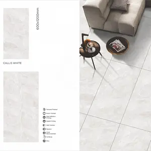 Qualité Callis Blanc 60x120 Carreau De Porcelaine Espagnole 2x4 Carreaux De Sol En Granit Convient Pour L'amérique Vietnam Philippines Afrique Du Sud