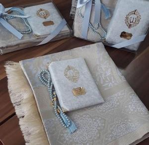 Tapis de prière musulman fabriqué en Turquie, en coton antimicrobien, lavable, durable, pour les voyages, le bureau, la voiture, le camping en plein air - Product Image 4