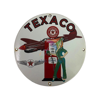 Letreros de Metal Esmaltados Personalizados al por Mayor, Estilo Retro, Modelo de Hierro Pintado, Técnica Vintage