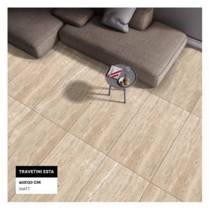 Carreaux de sol en porcelaine 600x1200mm de qualité supérieure pour salle de bain légère pour hôtel sept étoiles. - Product Image 1