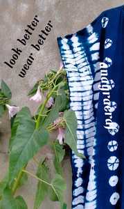 Kimono bohemio Tie Dye caftán Maxi para mujer, ropa de noche teñida a mano, larga, gran tamaño, Ups - Product Image 4