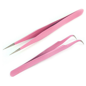 EXTENSION DE CILS COURBÉS S-SHAPED BRUCELLES Instruments de beauté pince à cils de vente chaude de qualité supérieure - Product Image 2