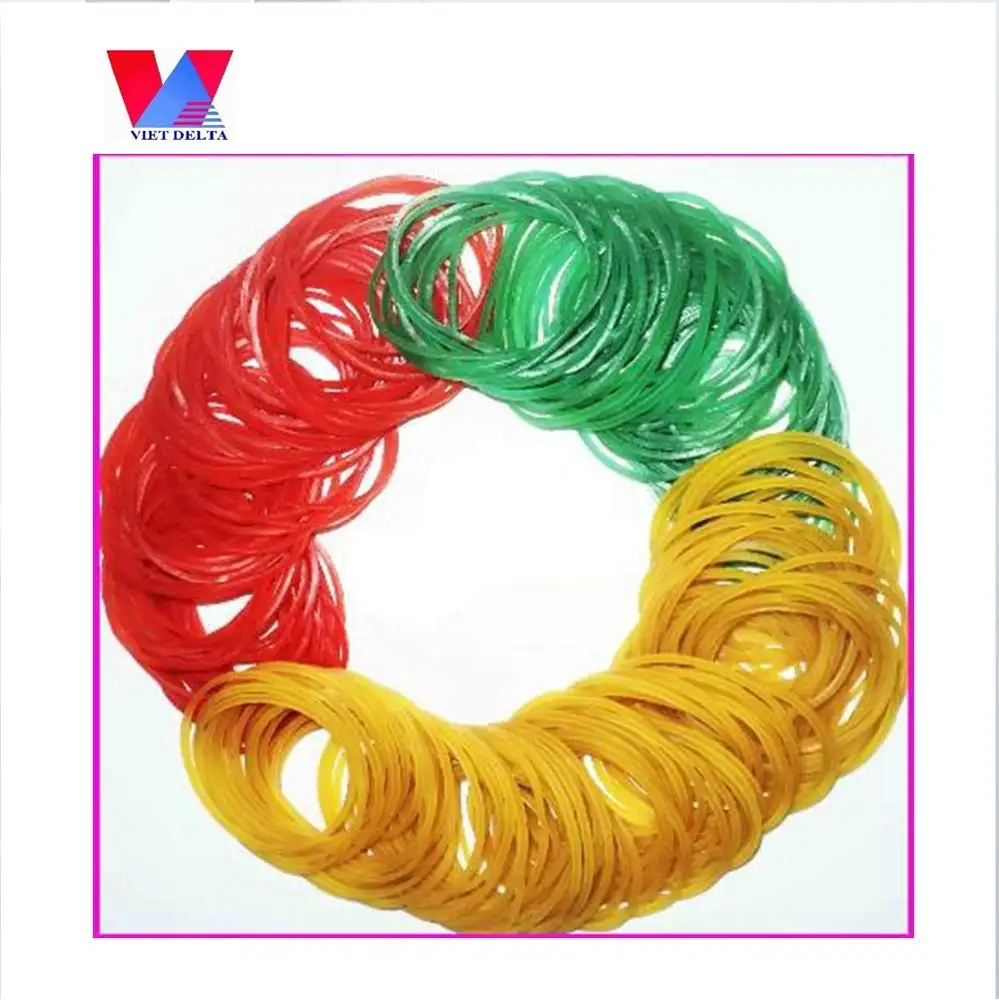 Vietnam elastic latex natural rubber bands, Stationery Office Rubber Bands