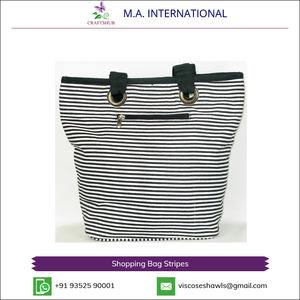 Bolsa de Lona con Diseño de Rayas Cómoda y a Bajo Precio - Product Image 2