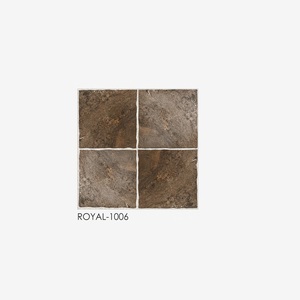 Azulejos de porcelana antideslizantes para suelo de jardín de piedra de color amarillo claro para exteriores antiguos 400x400mm - Product Image 5
