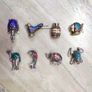 Brass Animals <b>Incense</b> <b>Sticks</b> Burners with Real Stone Work Brass Small Animal Designs <b>Incense</b> <b>Sticks</b> <b>Holders</b> Ash Catchers - Product Image 1