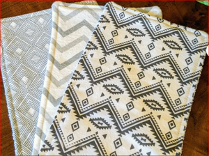 Set 100% Organic Cotton Burp <b>Cloths</b> For <b>Babies</b> - Product Image 3