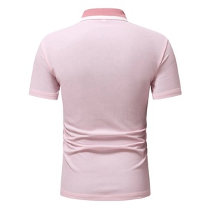 Chemises d'été à manches courtes pour hommes, Logo personnalisé brodé, Polo en Spandex, coton, taille Plus, pour sport de Golf, - Product Image 3