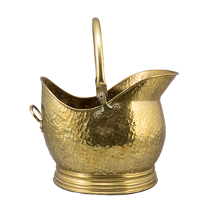 Copper And <b>Brass</b> <b>Coal</b> Basket With Superior Quality Round Shape Storage <b>Coal</b> Bucket For Outdoor And Indoor Use - Product Image 5