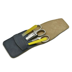 ชุดทำเล็บสแตนเลส 5 ชิ้น ใบมีดโค้ง ตะไบเล็บแก้ว กล่องหนัง-กรรไกรตัดหนังกำพร้าทนทาน สำหรับตกแต่งเล็บ เป็นมิตรกับสิ่งแวดล้อม - Product Image 3