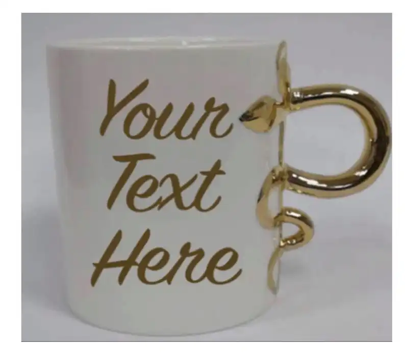 12 Unzen Keramik Medizin Tasse Kaffeetasse mit vergoldetem Griff für Geschenk/Büro ein Go-To-Geschenk für alle im Gesundheits wesen