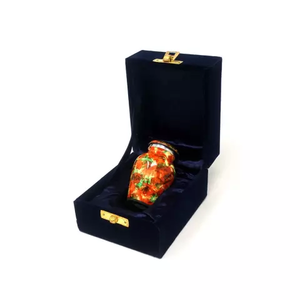 Urnas de cremación conmemorativas de varios colores de estilo europeo, metal de latón/aluminio para almacenamiento de cenizas de mascotas para funerales - Product Image 5