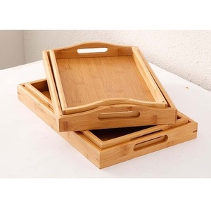 Plateau rond en bois avec poignée, outils de service de Restaurant, couleur du bois naturel, qualité supérieure, meilleure qualité, plateau de Bar tendance - Product Image 4