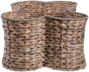 Cesta tejida de jacinto de agua ecológica, en forma de hueso de perro canasta, venta al por mayor - Product Image 2