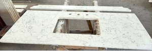 Việt Nam Thạch Anh Cắt Để Kích Thước Countertop Carrara Trắng Thạch Anh Đá Worktop/Bench Top/Bếp Countertop - Product Image 2