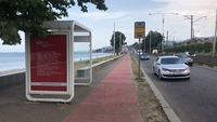 Panneau publicitaire LED moderne PARYA PRESTIGE 1 certifié ISO en aluminium pour arrêt de bus, installation facile