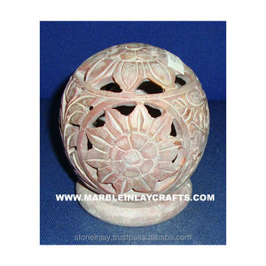 โคมไฟเทียนหินสบู่ทำมือ - Product Image 1