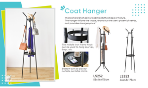 Porte-manteau sur pied minimaliste avec plateau, en fer, pour entrée, rangement multifonctionnel - Product Image 4