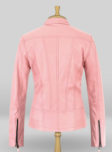 Veste en cuir de mouton avec fermeture éclair, pour femmes, décontractée, à la mode, tout cuir, couleurs, nouvelle collection 2021 - Product Image 4