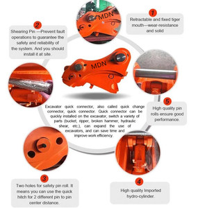 SK55 ZX60 מיני חופר מהיר לצרף מצמד הידראולי מהיר תקלה מחפרון - Product Image 5
