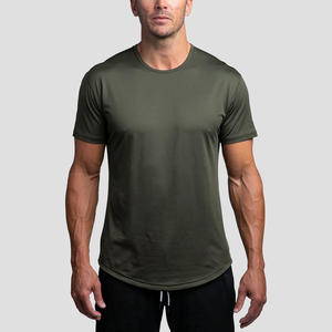 Camiseta deportiva para hombre, ropa de gimnasio con logotipo personalizado, Camiseta estampada de poliéster de talla grande, venta al por mayor - Product Image 2