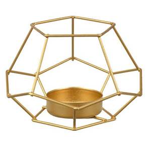 Bougeoir géométrique en fer dessus de table antique forme personnalisée fabriqué par exportateur - Product Image 4