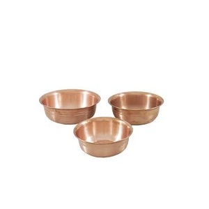 Tazón de cobre martillado 100%, 4 piezas de diferentes tamaños para utensilios de cocina y vajilla, tazón de cobre de acero inoxidable - Product Image 2