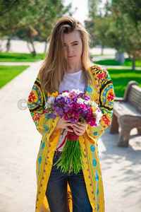 เสื้อแจ็กเก็ตปักลายสำหรับผู้หญิง,เสื้อแจ็กเก็ตทรงหลวมสไตล์วินเทจโบฮีเมียน - Product Image 2