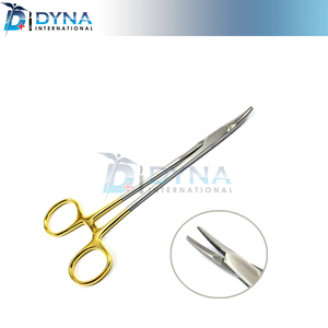 Porte-aiguille Heaney courbé 18 cm, suture dorée - Product Image 3