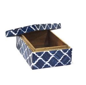 Hi Look-caja de almacenamiento de joyas, diseño de resina azul - Product Image 1