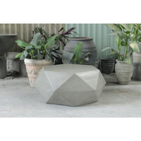 Table basse géométrique en béton imperméable de haute qualité, légère, durable, design moderne, mobilier d'extérieur, salon