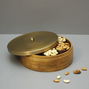 กล่องเครื่องเทศไม้พร้อมฝาโลหะกล่องเครื่องเทศเครื่องครัว - Product Image 5