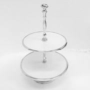 Soporte redondo de Metal para pastel, plato con tapa, bandeja para servir postre, precio al por mayor - Product Image 3