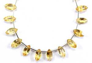 พลอยซิทรีนธรรมชาติ29ชิ้นพลอยสีเหลืองทรงรีรูปทรงมาร์คีทำเครื่องประดับ - Product Image 5