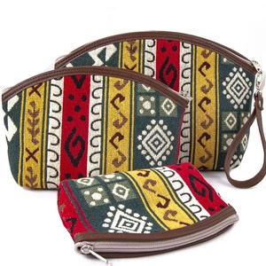 Bohemian Kilim Design <b>Make</b> <b>Up</b> <b>Bag</b> - Wallet Triple Set - Product Image 1