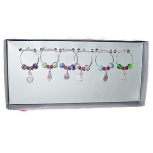 Marcapáginas con cuentas de vidrio, marcador de cristal único con lupa, Modish de moda - Product Image 1