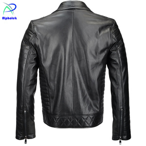 Men's Stylish Thin <b>Cow</b> Skin Genuine Jacket 100% Customized Design High Street Style Eco-Friendly Reversible Windproof Winter - Product Image 3