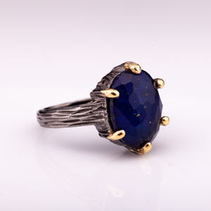 สูงแฟชั่นเครื่องประดับผีธรรมชาติ Lapis แฟนซีตัดเงิน925แหวนราคาโรงงานจากประเทศไทยผู้ผลิต - Product Image 6