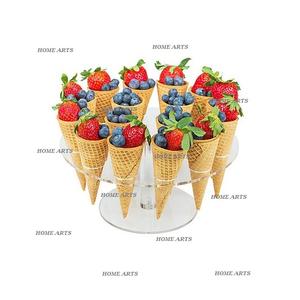 Classic Design Acrylic Ice Cream Cone Stand Bestest Quality Round Shape Ice Cream Stand At Cheapest Price - Product Image 6