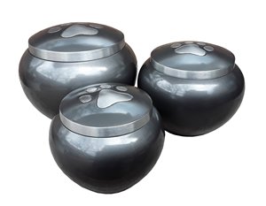 ODESEA Urne funéraire en laiton de style américain de haute qualité, ensemble de fournitures funéraires en métal fait à la main, 3 finitions colorées - Argent - Product Image 1