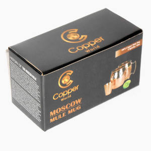 Tazas de Cobre Puro Estilo Vintage Moscow Mule con Asas de Acero Inoxidable con Recubrimiento de Oro Rosa, Taza Clásica para Beber al Mejor Precio - Product Image 4