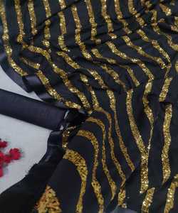 Nouveau attrayant Look riche fête porter lourd broderie Net Saree avec chemisier pièce femmes indiennes porter bas prix en gros Surat ApparelGarment - Product Image 5