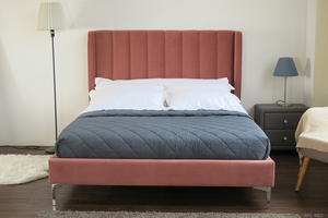 Letto Pieghevole di Lusso 2026 Red Blossom in Velluto Italiano Moderno Design Semplice di Marca <span class=keywords><strong>MWF</strong></span> - Product Image 4